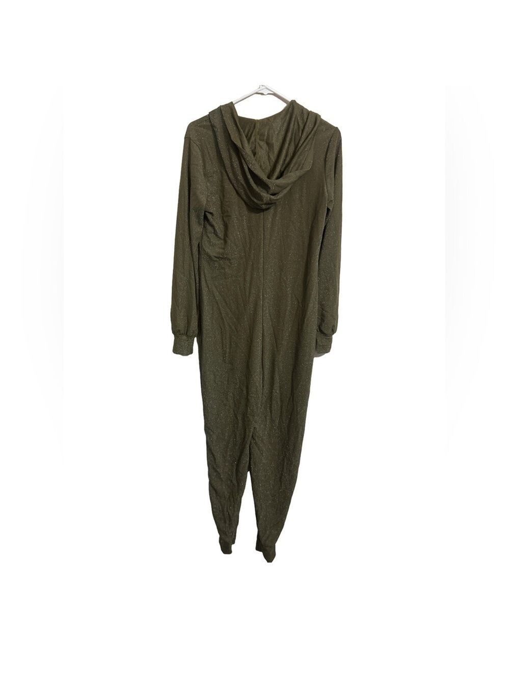 NWOT Savage X Fenty Olive Green SLEEP & SHINE HOODED ONESIE Medium - Picture 5 of 5
